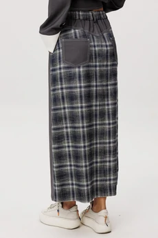 Костюм с юбкой 5377 серый FantaziaMod