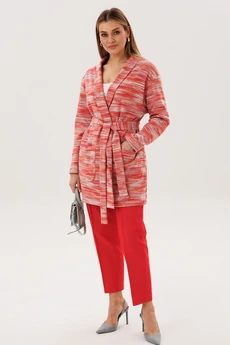 Костюм брючный 5394 красный штрипки FantaziaMod