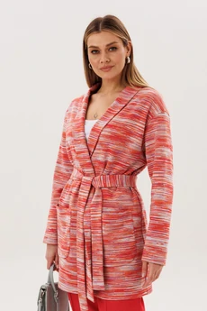 Костюм брючный 5394 красный штрипки FantaziaMod