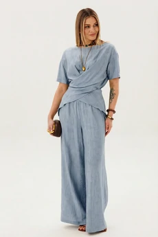 Костюм брючный 5405 голубой FantaziaMod