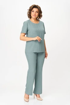 Костюм брючный 1640 мята Fortuna. Шан-Жан