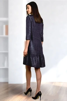 Платье 638 темно-синий Fortuna. Шан-Жан