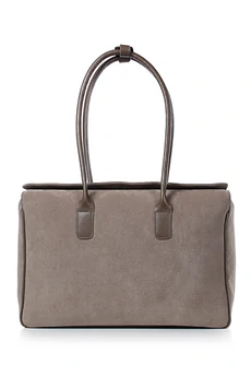 Сумка 11425 серо-коричневый + коричневый GALANTEYA