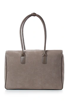 Сумка 11425 серо-коричневый + коричневый GALANTEYA