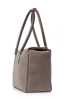 Сумка 11425 серо-коричневый + коричневый GALANTEYA