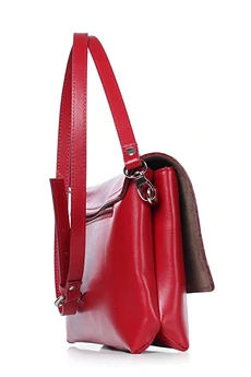 Клатч 12316 красный + коричневый GALANTEYA