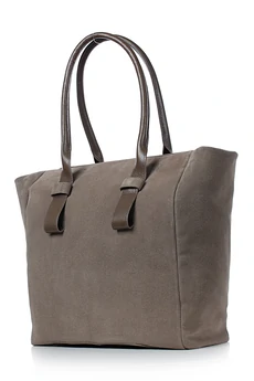 Сумка 16125 серо-коричневый + коричневый GALANTEYA