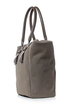 Сумка 16125 серо-коричневый + коричневый GALANTEYA