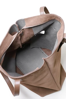 Сумка 1725 серо-коричневый + коричневый GALANTEYA