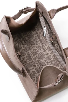 Сумка 24124 серо-коричневый + коричневый GALANTEYA