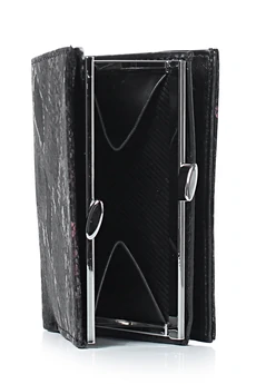 Портмоне 5717 черный + бордо GALANTEYA