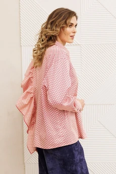 Рубашка 15317-1 бело-красный GIZART