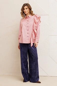 Рубашка 15317-1 бело-красный GIZART