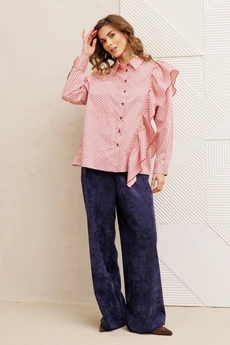 Рубашка 15317-1 бело-красный GIZART