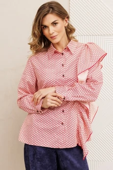 Рубашка 15317-1 бело-красный GIZART