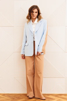 Жакет 15368 голубой + мокко мусс GIZART