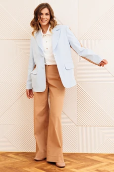 Жакет 15368 голубой + мокко мусс GIZART