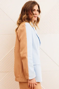 Жакет 15368 голубой + мокко мусс GIZART