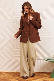 Жакет 15377 коричневый GIZART