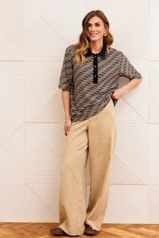 Джемпер 15380 серо-бежево-черный GIZART