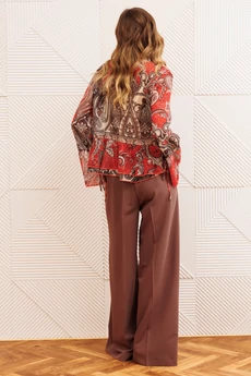 Блузка 15403 красно-коричневый GIZART