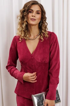 Блузка 15421 брусничный GIZART