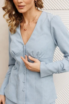 Блузка 15421 голубой GIZART