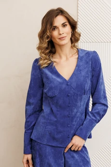 Блузка 15421 ярко синий GIZART