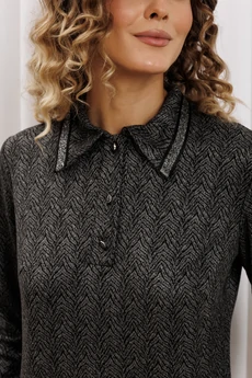 Джемпер 15422 серый тигровый GIZART