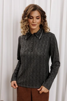 Джемпер 15422 серый тигровый GIZART