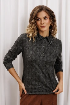 Джемпер 15422 серый тигровый GIZART