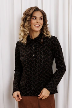 Джемпер 15422 черный + медь GIZART