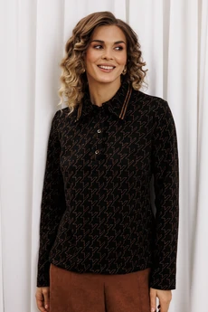 Джемпер 15422 черный + медь GIZART