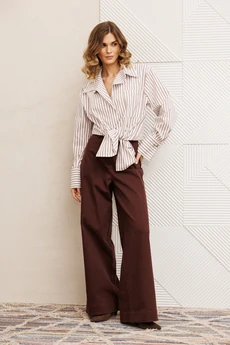 Брюки 35377 шоколадный джинс GIZART