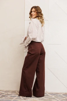 Брюки 35377 шоколадный джинс GIZART