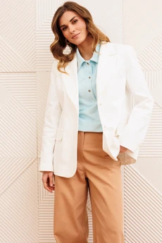 Костюм брючный 5377 молочный + мокко мусс GIZART