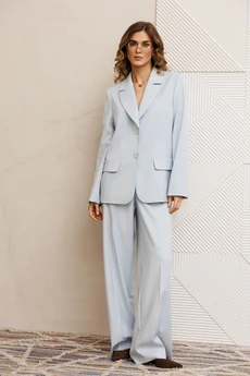 Костюм брючный 5411-1 светло-голубой GIZART