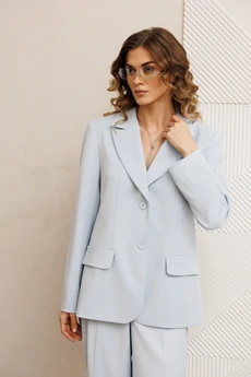 Костюм брючный 5411-1 светло-голубой GIZART