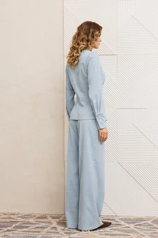 Костюм брючный 5421 голубой GIZART