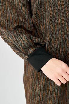 Платье 7385-1 зелено-рыжий GIZART