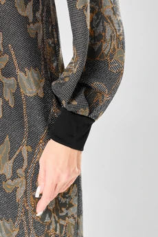 Платье 7385-1 серо-оливковый GIZART