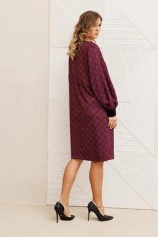 Платье 7385-1 сине-красный GIZART