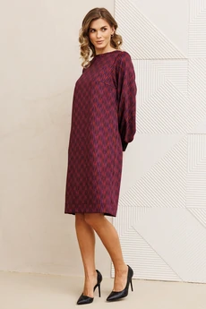 Платье 7385-1 сине-красный GIZART