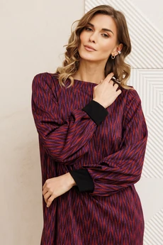 Платье 7385-1 сине-красный GIZART