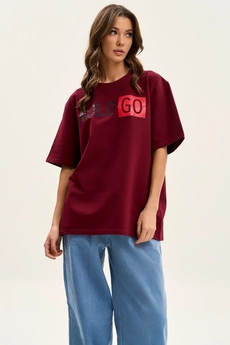 Футболка F1001NO-12-01 вишня GO wear
