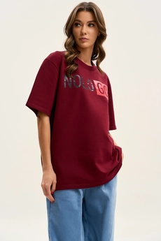 Футболка F1001NO-12-01 вишня GO wear