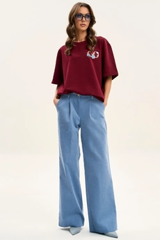Футболка F1001V-12-01 вишня GO wear