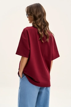 Футболка F1001V-12-01 вишня GO wear