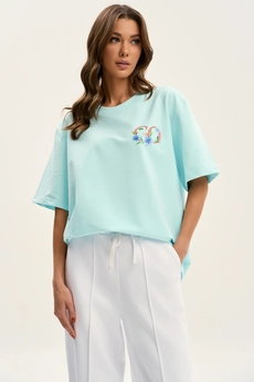 Футболка F1001V-21-01 небесная бирюза GO wear
