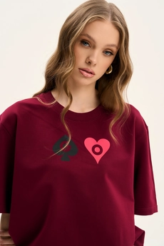 Футболка F1001K-12-01 вишня GO wear